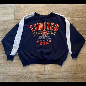Vintage Limited Jean varsity sports sweatshirt